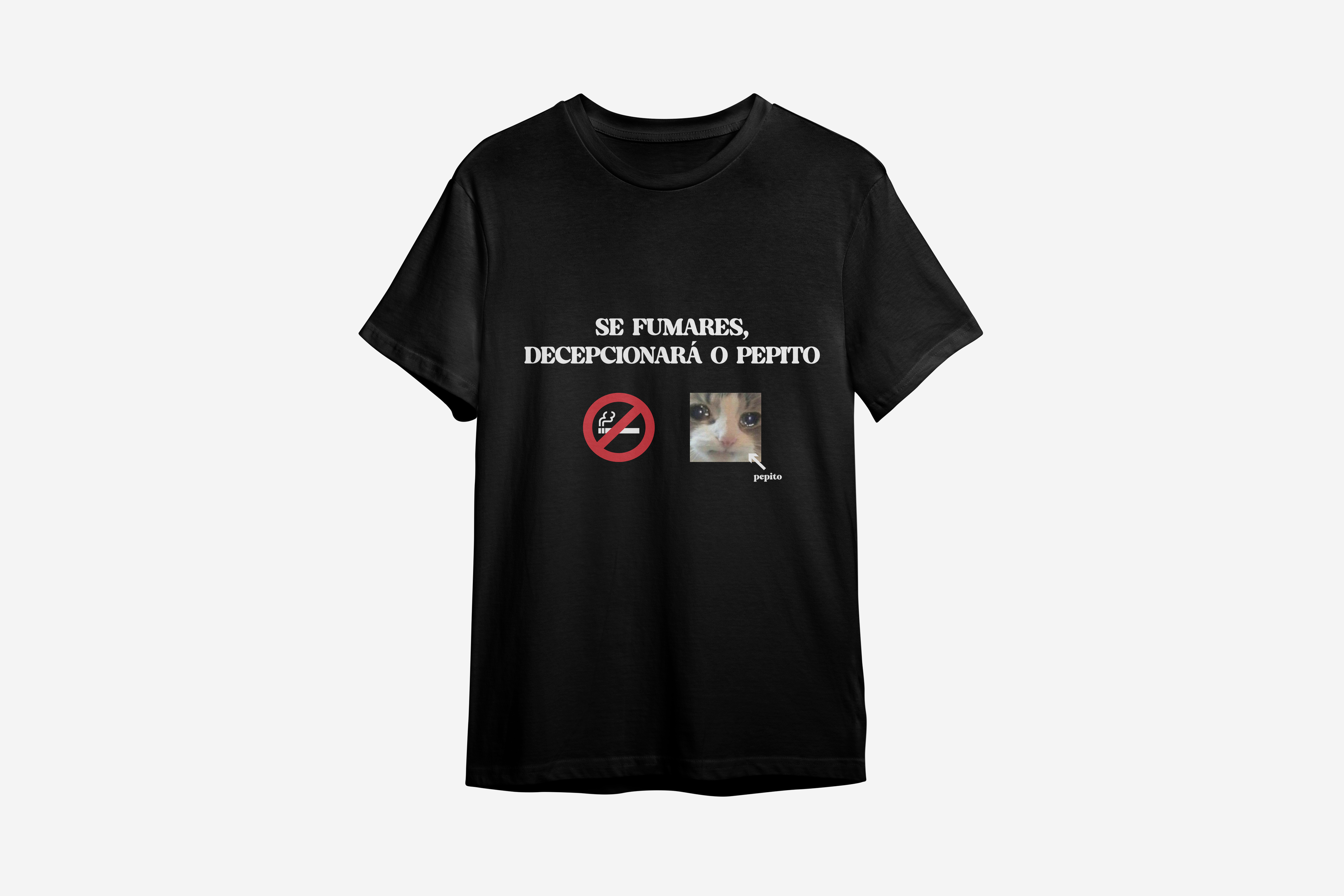 Camiseta Se fumares, decepcionará o pepito