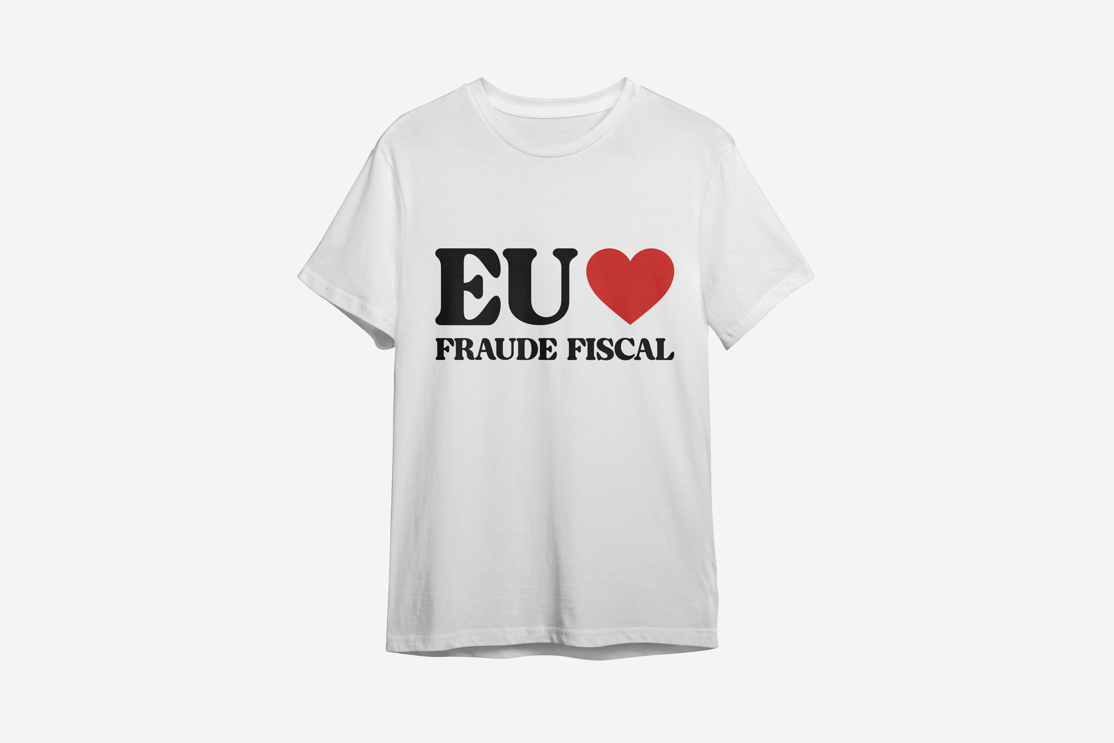 Camiseta Eu amo fraude fiscal