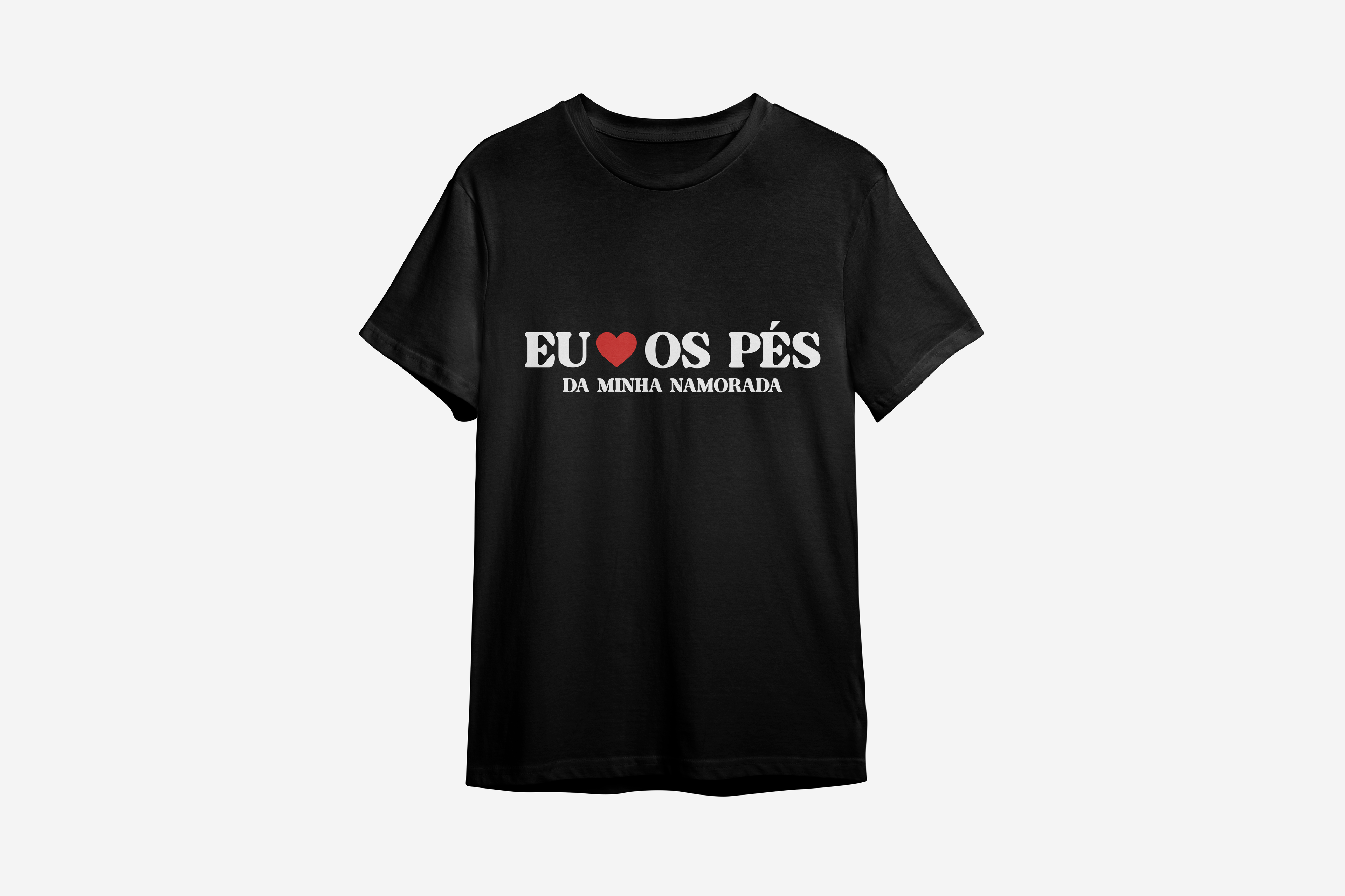 Camiseta Eu amo os pés da minha namorada