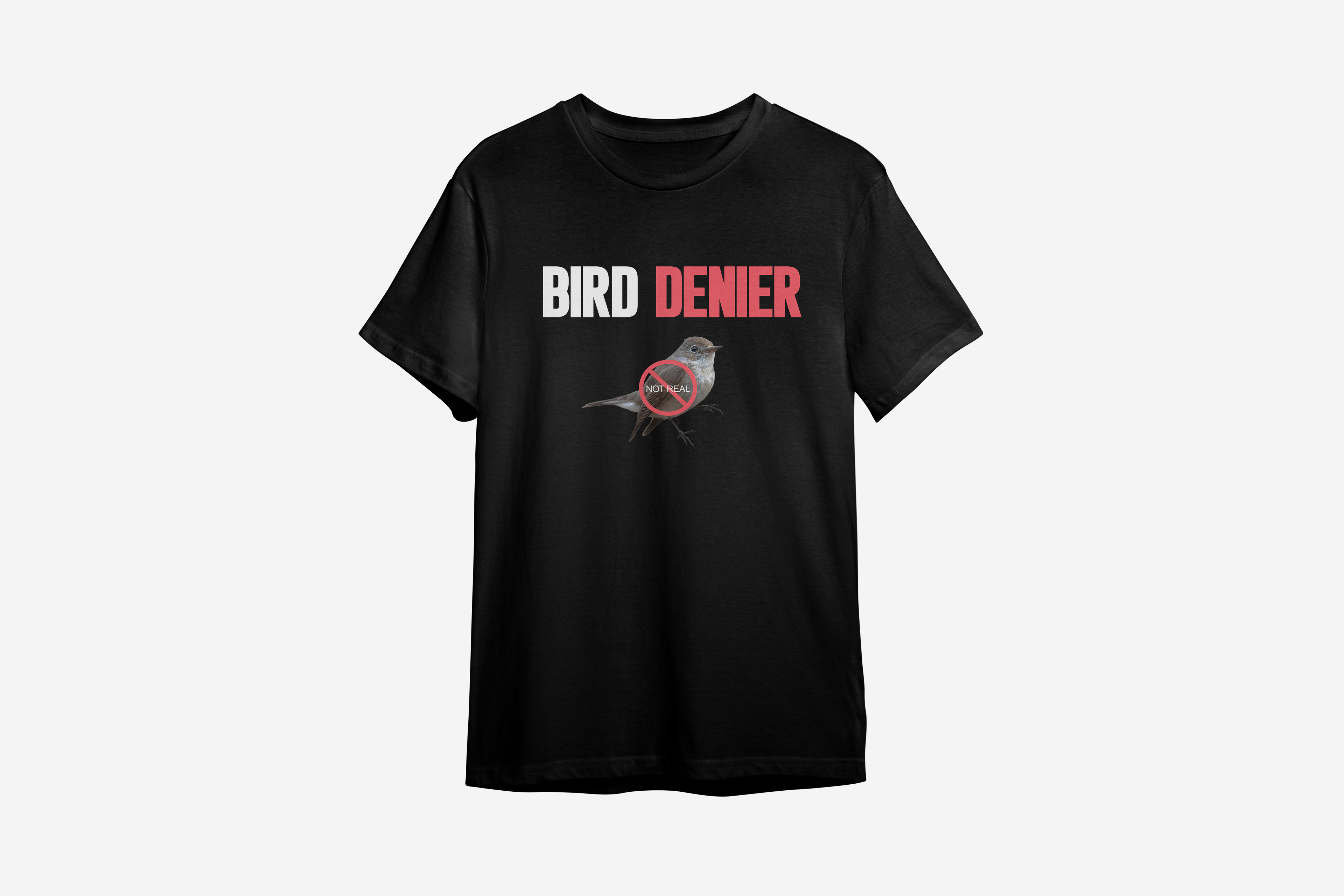 Camiseta Bird Denier (Negador de pássaros)
