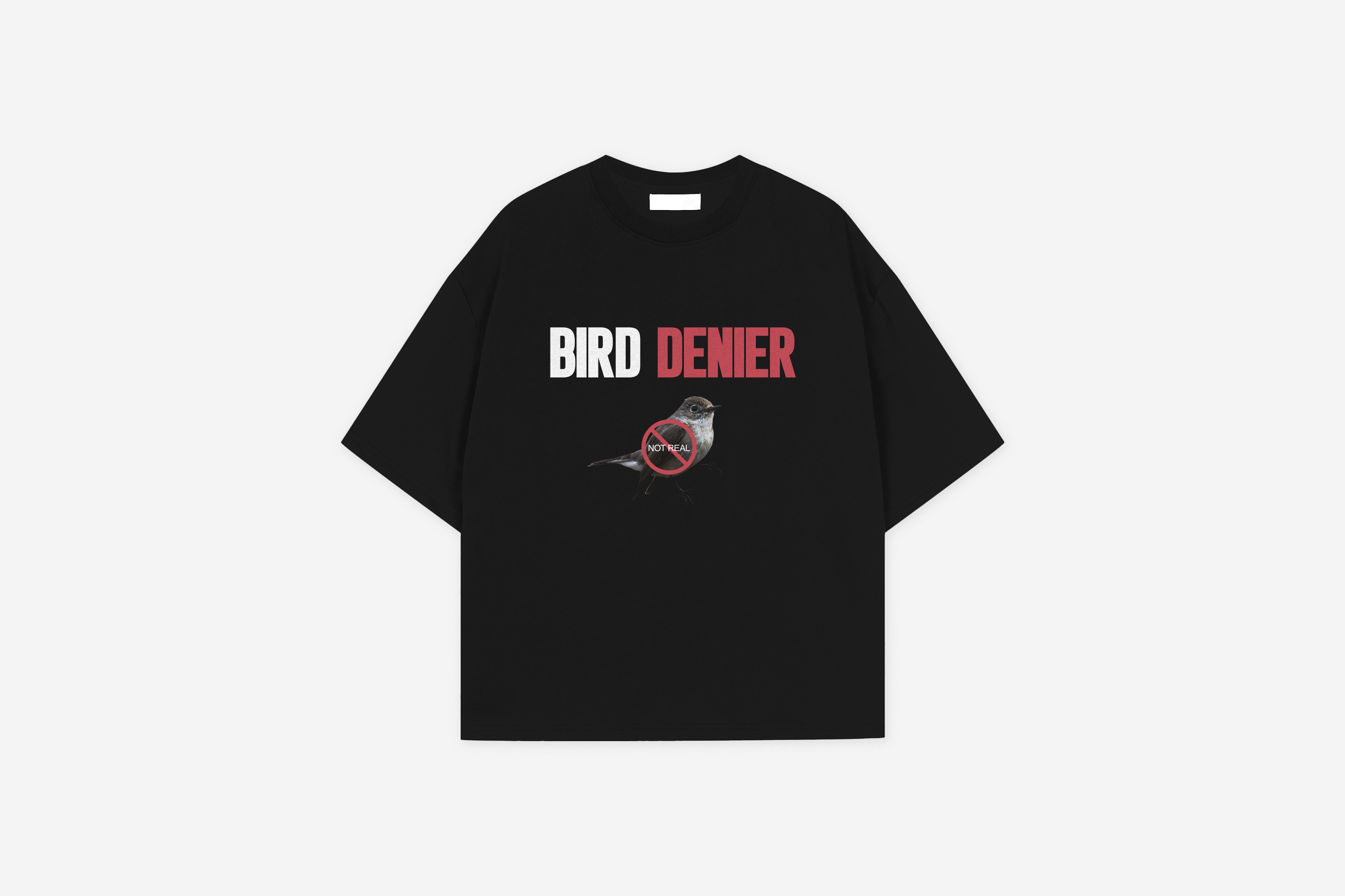 Camiseta Bird Denier (Negador de pássaros)