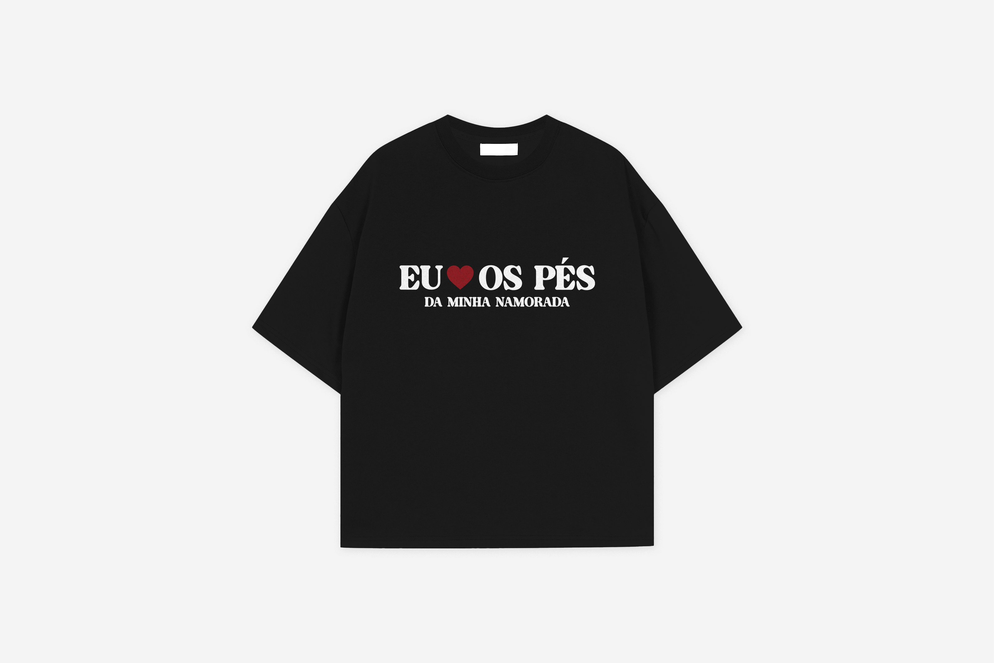 Camiseta Eu amo os pés da minha namorada